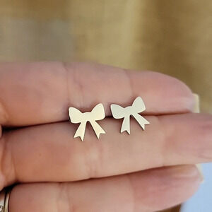 Bow Stud Earrings, choice of color